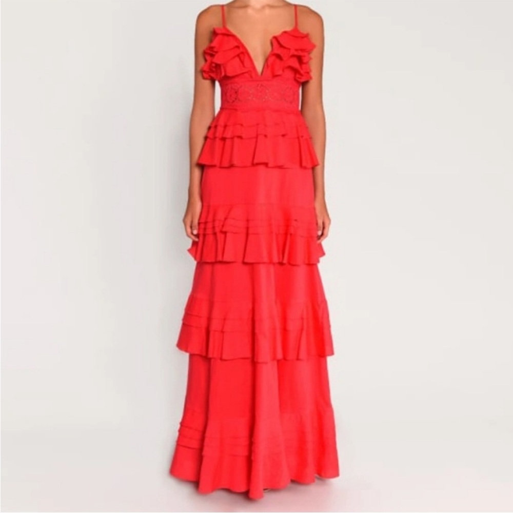 True Decadence Ruffled Maxi Sophia Dress